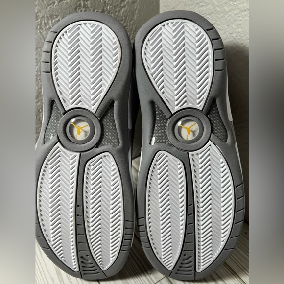 Nike Jordan Jumpman Team 1 Cement Grey Topaz Gold White sneakers shoe men’s 8 - Picture 10 of 12